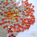 garment accessory low lead Korean rhinestone hot fix loose glass 3mm ss10 sun orange